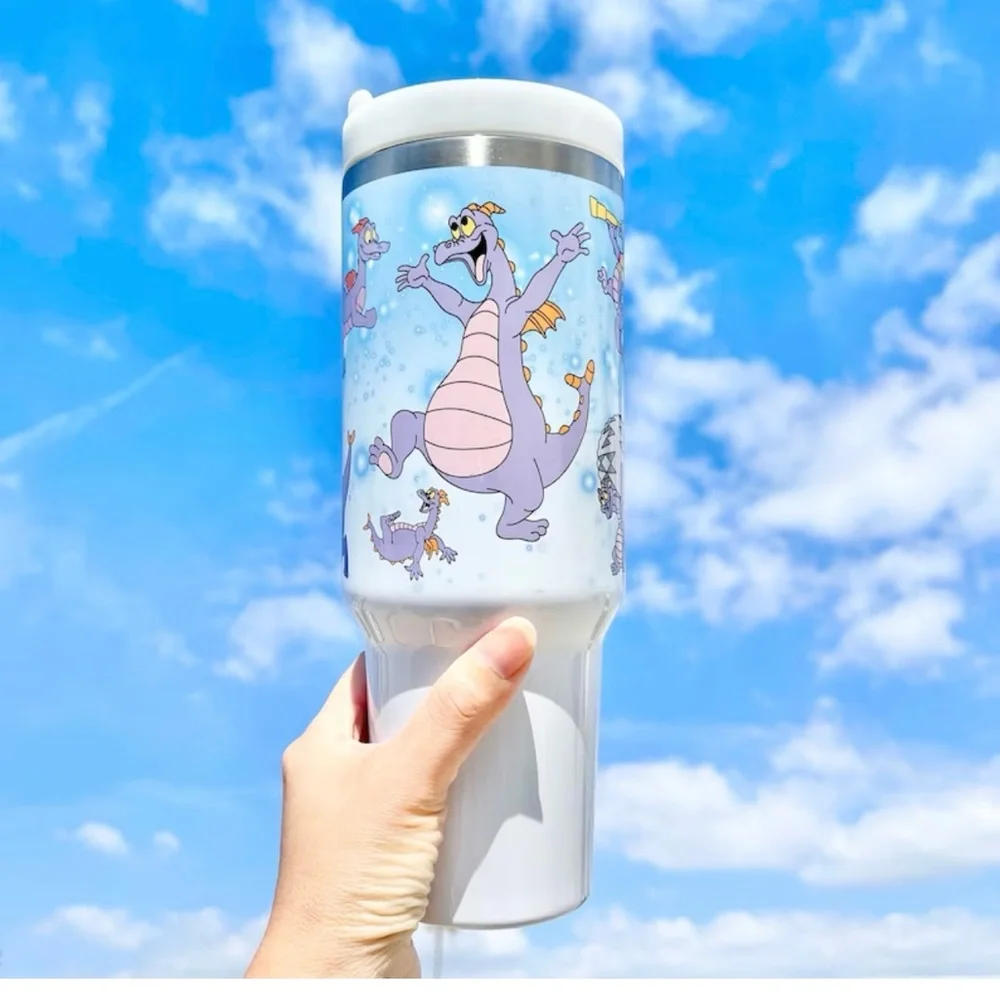 40 oz Tumbler Disney Figment the dragon of Your Imagination 40oz Water bottle/Mu